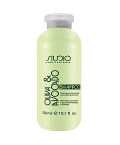 Kapous Studio Professional Shampoo For Hair With Avocado and Oliva Oils - Шампунь увлажняющий для волос с маслами авокадо и оливы 350 мл