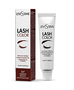 LeviSsime Lash Color Brown - Краска для бровей и ресниц, тон 3.7 коричневый 15 мл