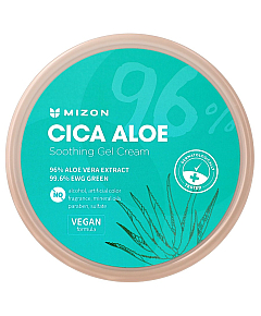 Mizon Cica Aloe Soothing Gel Cream - Гель-крем успокаивающий с алоэ и центеллой азиатской 300 мл
