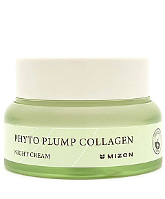 Mizon Phyto Plump Collagen Night Cream - Крем для лица ночной с фитоколлагеном 50 мл