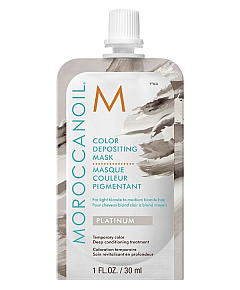 Moroccanoil Color Depositing Mask Platinum - Маска тонирующая для волос Платина 30 мл