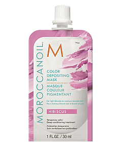 Moroccanoil Color Depositing Mask Hibiscus - Маска тонирующая для волос Гибискус 30 мл