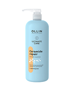 Ollin Ultimate Care - Восстанавливающий шампунь для волос с церамидами 1000 мл