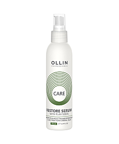 Ollin Care Restore Serum With Flax Seeds - Сыворотка восстанавливающая с экстрактом семян льна 150 мл