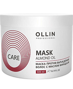 Ollin Care Almond Oil Mask - Маска против выпадения волос с маслом миндаля, 500 мл