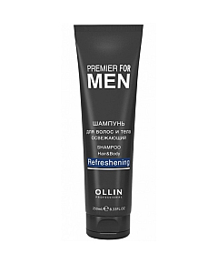 Ollin Premier For Men Shampoo Hair and Body Refreshening - Шампунь для волос и тела освежающий 250 мл