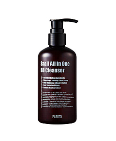 PURITO Snail All In One BB Cleanser - Слабокислотный очищающий гель с муцином улитки для снятия ВВ-крема и водостойкого макияжа с мульти-эффектом всё в одном 250 мл