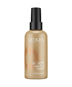Redken All Soft Argan-6 Oil - Аргановое масло для блеска и восстановления волос 90 мл