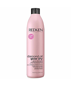 Redken Diamond Oil Glow Dry Gloss Shampoo - Шампунь для блеска волос 500 мл