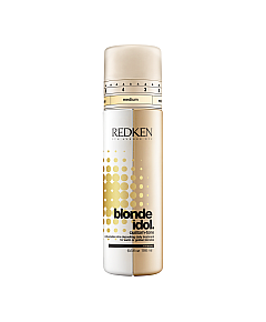 Redken Blonde Idol Gold Conditioner - Двухфазный нейтрализующий кондиционер-уход для поддержания холодных оттенков блонд 196 мл