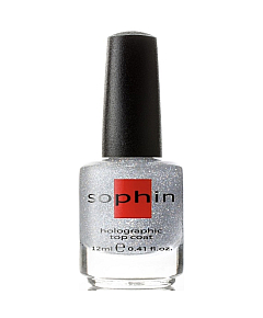 Sophin Top Coat Holographic Silver - Верхнее покрытие Серебро