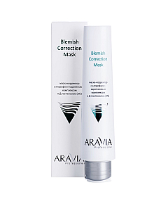 Aravia Professional  Blemish Correction Mask - Маска-корректор против несовершенств с хлорофилл-каротиновым комплексом и Д-пантенолом (3%) 100 мл