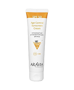 Aravia Professional Age Control Sunscreen Cream SPF 50 - Солнцезащитный анти-возрастной крем для лица 100 мл