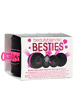 beautyblender Besties Charcoal - Набор (спонж, мини-мыло и силиконовая подушечка)
