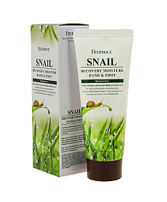 Deoproce Snail Recovery Moisture Hand & Foot Cream - Крем с муцином улитки для кожи рук и ног 100 мл