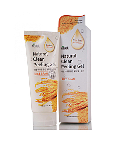 Ekel Rice Bran Natural Clean Peeling Gel - Пилинг-скатка с экстрактом бурого риса