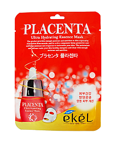Ekel Placenta Ultra Hydrating Essence Mask - Маска тканевая с экстрактом плаценты