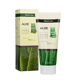FarmStay Aloe Pure Cleansing Foam - Пенка очищающая с экстрактом алоэ 180 мл