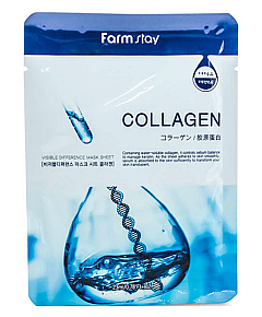 FarmStay Visible Difference Mask Sheet Collagen - Тканевая маска с коллагеном 23 мл
