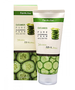 FarmStay Cucumber Pure Cleansing Foam - Пенка для умывания с экстрактом огурца 180 мл
