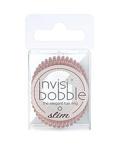 Invisibobble SLIM Pink Monocle - Резинка для волос, цвет розовыое золото с мерцанием 3 шт