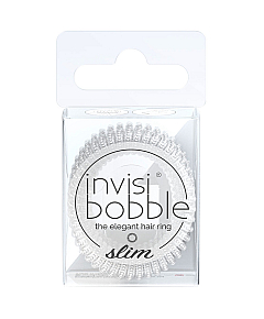 Invisibobble SLIM Mother of Chrome - Резинка для волос, цвет серебро с мерцанием 3 шт
