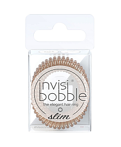 Invisibobble SLIM Of Bronze and Beads - Резинка для волос, цвет бронза 3 шт