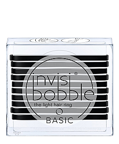 Invisibobble BASIC True Black - Резинка для волос, цвет черный 10 шт
