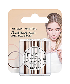 Invisibobble BASIC Mocca And Cream - Резинка для волос, цвет кофейно-молочный 10 шт (с подвесом)