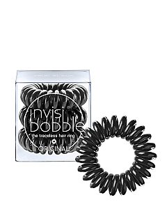Invisibobble ORIGINAL True Black - Резинка-браслет для волос, цвет черный 3 шт
