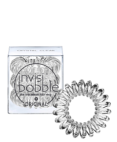 Invisibobble ORIGINAL Crystal Clear - Резинка-браслет для волос, цвет прозрачный 3 шт