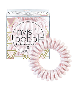 Invisibobble ORIGINAL Pinkerbell - Резинка-браслет для волос, цвет розовый мрамор 3 шт