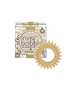 Invisibobble ORIGINAL Golden Adventure - Резинка для волос 3 шт., сияющий золотой