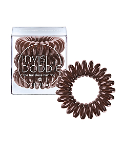 Invisibobble ORIGINAL Pretzel Brown - Резинка-браслет для волос, цвет коричневый 3 шт