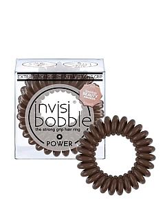 Invisibobble POWER Pretzel Brown - Резинка-браслет для волос, цвет коричневый 3 шт
