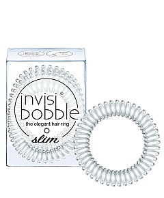 Invisibobble SLIM Crystal Clear - Резинка для волос, цвет прозрачный 3 шт