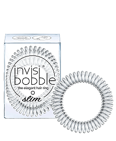 Invisibobble SLIM Chrome Sweet Chrome - Резинка для волос, цвет серебряный 3 шт