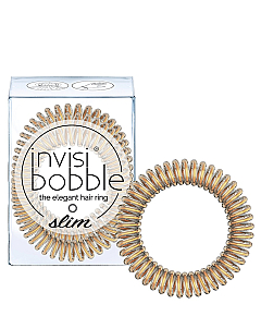 Invisibobble SLIM Bronze Me Pretty - Резинка для волос, цвет бронзовый 3 шт