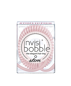 Invisibobble SLIM Time To Pink - Резинка-браслет для волос, цвет мерцающий розовый 3 шт