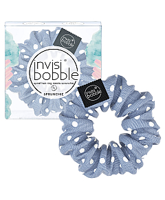 Invisibobble SPRUNCHIE Dot's It - Резинка-браслет для волос, цвет голубой 1 шт