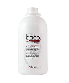 Kaaral Baco Color Collection-Blonde Elevation Shampoo - Шампунь дающий блеск волосам и тонирующий седые волосы 1000 мл