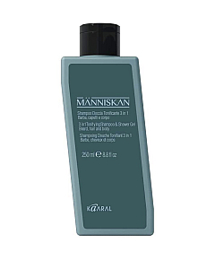 Kaaral Manniskan Tonifying Shampoo & Shower Gel 3 in 1 - Тонизирующий шампунь и гель для душа 3 в 1 250 мл