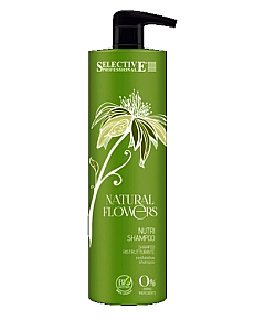 Selective Nutri shampoo Natural Flowers Питательный шампунь для восстановления волос 1000 мл