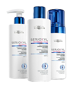 L'Oreal Professionnel Serioxyl - Сериоксил набор по борьбе с истончением окрашенных волос 250 мл+250 мл+125 мл