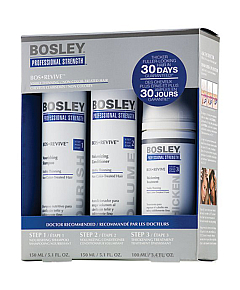 Bosley MD Воs Revive Starter Pack for Non Color-Treated Hair - Система для истонченных неокрашенных волос (шампунь, кондиционер, уход) 150 мл 150 мл 100 мл