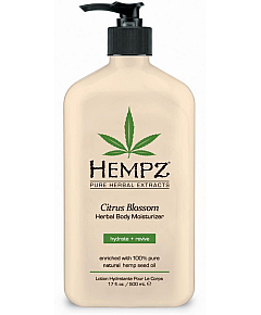 Hempz Citrus Blossom Herbal Body Moisturizer - Молочко для тела увлажняющее с лимоном 500 мл