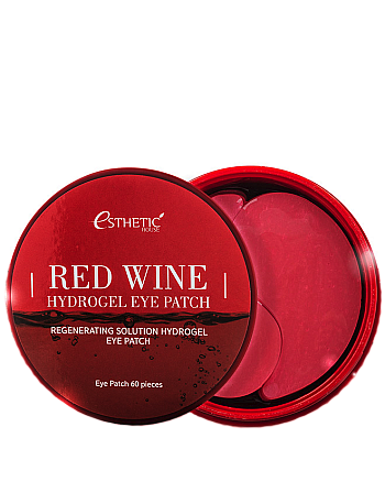 Esthetic House Red Wine Hydrogel Eye Patch - Гидрогелевые патчи с экстрактом красного вина 60 шт - hairs-russia.ru