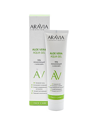 Aravia Laboratories Aloe Vera Aqua Gel - Увлажняющий гель с алоэ-вера 100 мл - hairs-russia.ru