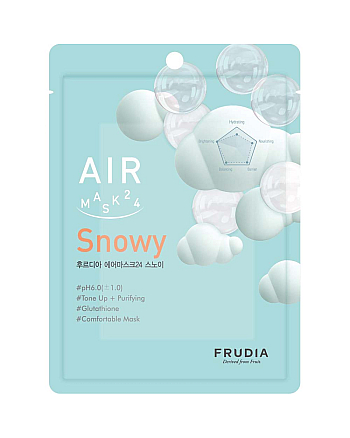Frudia Air Mask 24 Snowy - Обновляющая кремовая маска для лица 25 мл - hairs-russia.ru