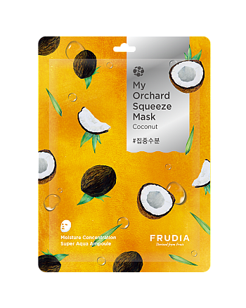 Frudia My Orchard Squeeze Mask Coconut - Маска тканевая увлажняющая с кокосом 20 г - hairs-russia.ru